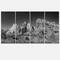 Designart - Rising Red Rocks Black and White - Landscape Canvas Art Print